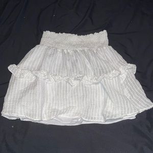 White Ruffle Skirt
